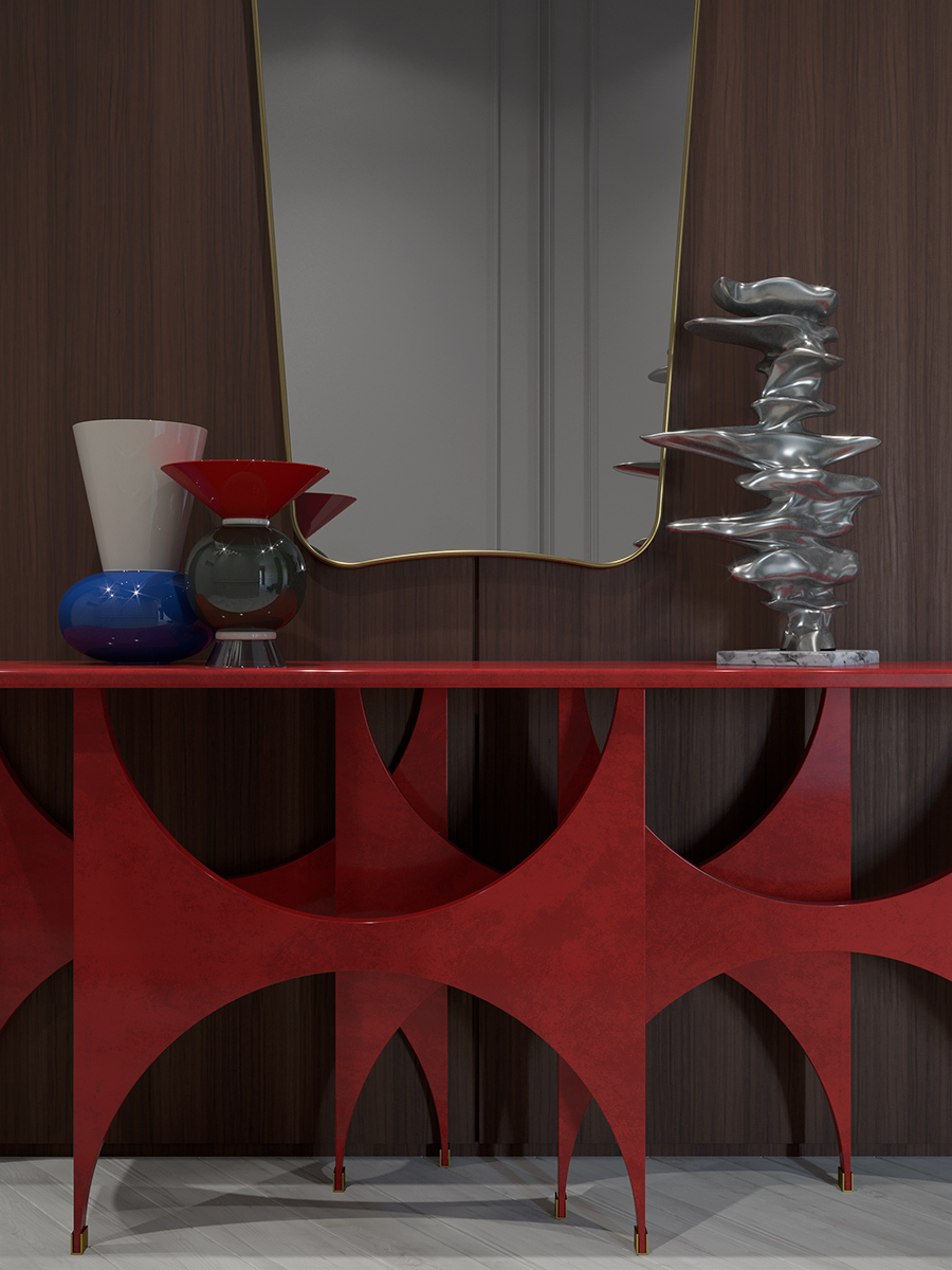 via ponzio house entrance zoom fabula render interior 04