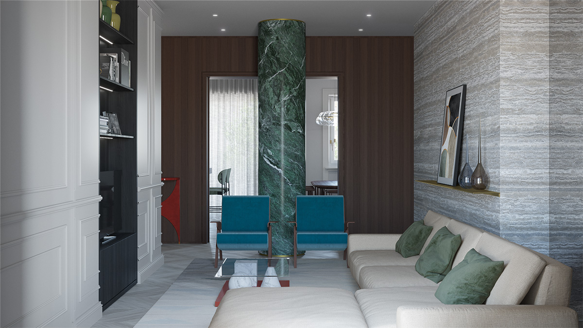 via ponzio house living room fabula render interior 07