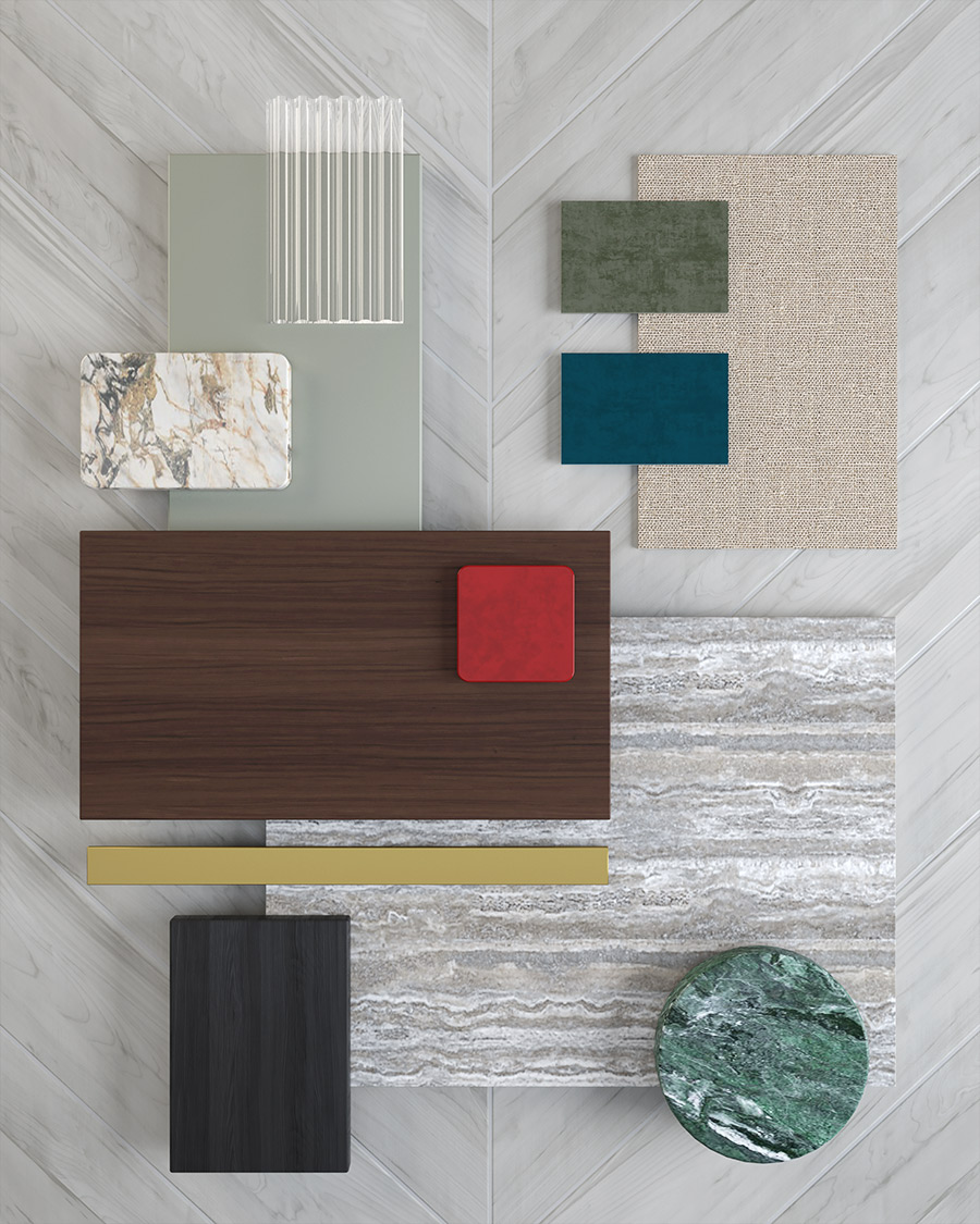 via ponzio house moodboard fabula render interior 02